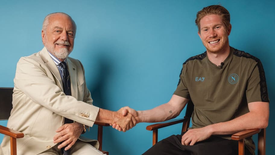 Kevin De Bruyne joined Napoli last month. | X/Aurelio De Laurentii
