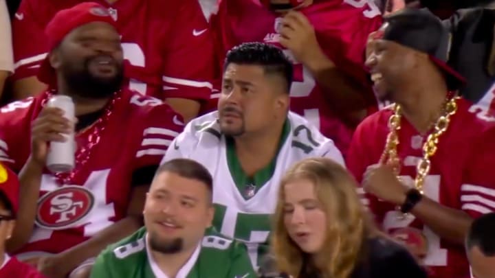 New York Jets fan at Levi's Stadium in Week 1 against the San Francisco 49ers. 