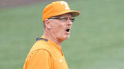 Tennessee Assistant Coach Frank Anderson walks on the field during the first round of the NCAA Knoxville Super Regionals between Tennessee and Notre Dame at Lindsey Nelson Stadium in Knoxville, Tenn. on Friday, June 10, 2022.

Kns Tennessee Notre Dame