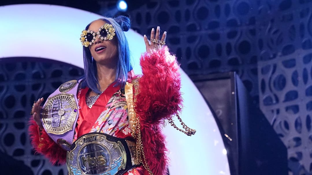 AEW TBS Mercedes Mone comes out for AEW All Out.