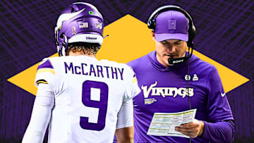 Minnesota Vikings QB J.J. McCarthy and head coach Kevin O'Connell