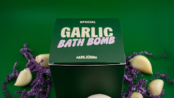 Papa Johns Garlic Bath Bomb