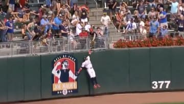 A fan reached over and took a ball away from Austin Martin, but it wasn't ruled fan interference thanks to a loophole in the rules.