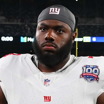 New York Giants offensive tackle Andrew Thomas 