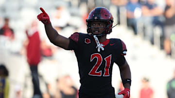 San Diego State Aztecs running back Byron Cardwell Jr. (21).
