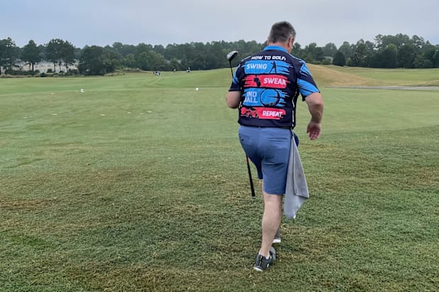 A golfer's shirt at the Myrtle Beach World Amateur.