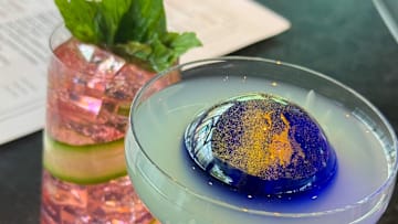 Northern Lights cocktail, Atlantic restaurant, Epic Universe