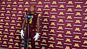 Darius Taylor at Minnesota's annual internal media day