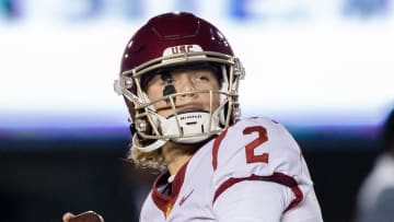 Dec 4, 2021; Berkeley, California, USA; Jaxson Dart, USC Football