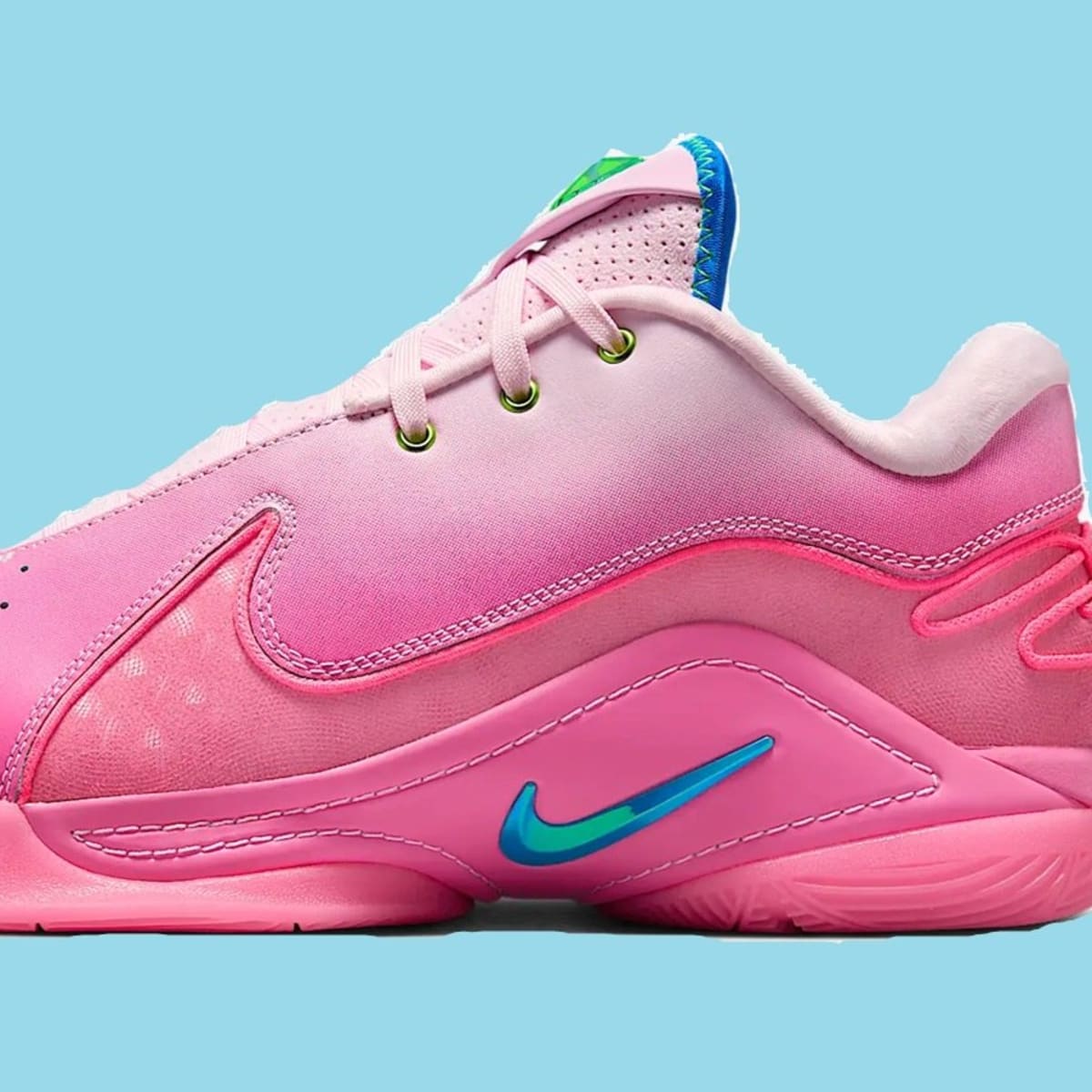 lebron blue and pink shoes