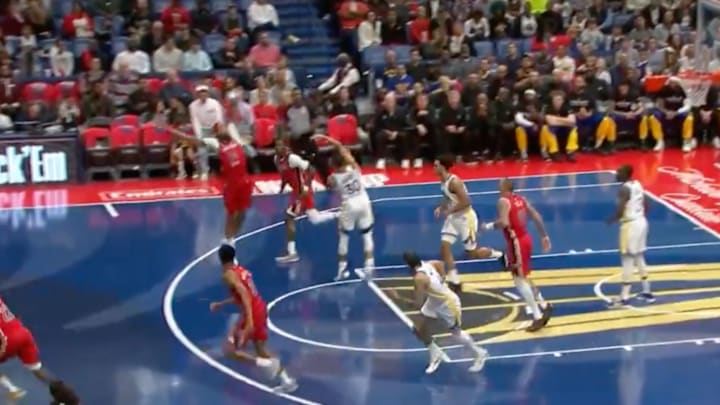 Curry continues to make highlight reel plays at age 36.