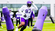 Vikings defensive tackle Jonathan Allen during minicamp. 