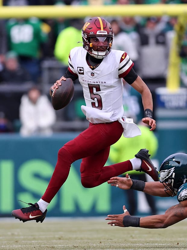 Washington Commanders quarterback Jayden Daniels