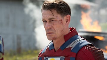 John Cena as Christopher Smith / Peacemaker in Peacemaker season 2.
