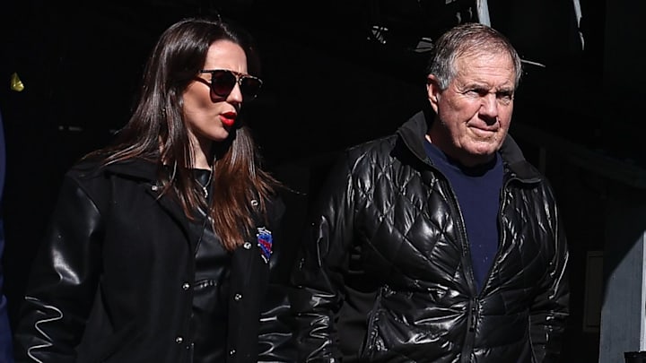 Jordon Hudson with Bill Belichick Jordon Hudson with Bill Belichick