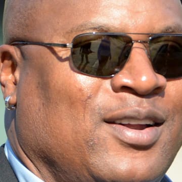 Nov 24, 2013; Oakland, CA, USA; Los Angeles Raiders former running back Bo Jackson attends the game against the Tennessee Titans at O.co Coliseum. Mandatory Credit: Kirby Lee-Imagn Images