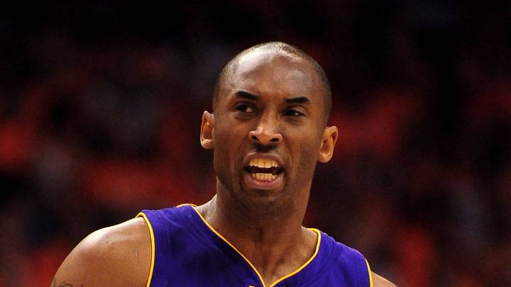 Los Angeles Lakers guard Kobe Bryant (24) reacts during the first quarter in game six of the western conference finals in the 2010 NBA Playoffs at US Airways Center on May 29, 2010.