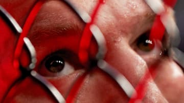 A UFC fighters in the Octagon