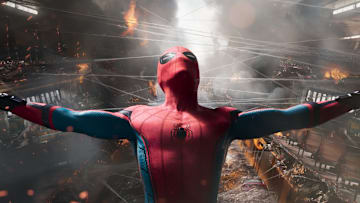Tom Holland stars as Spider-Man in Columbia Pictures' SPIDER-MAN™: HOMECOMING.