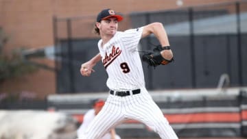 Photo of Catholic-Baton Rouge pitcher William Schmidt by April Buffington, The Advocate