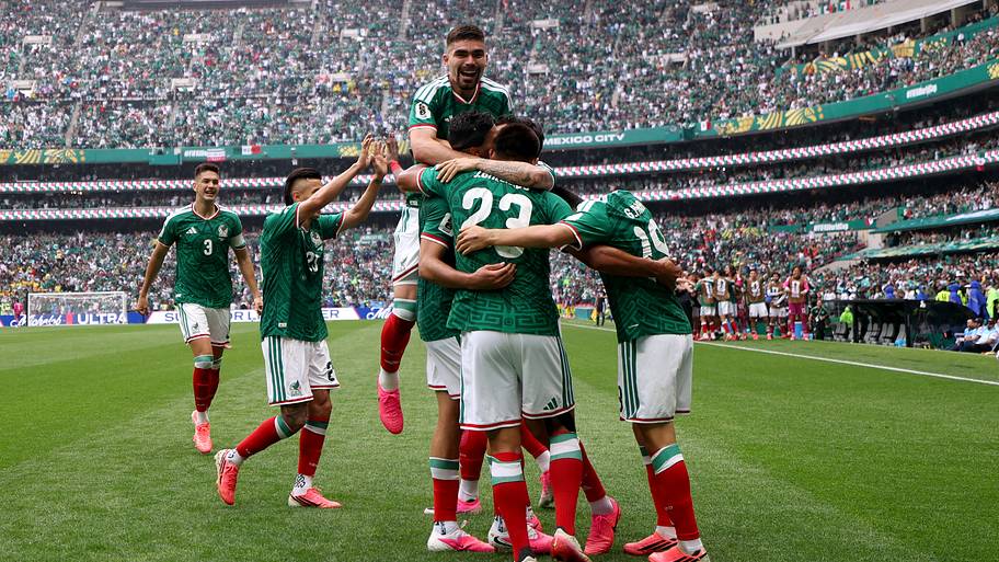 Mexico celebrating.