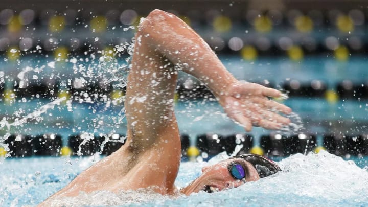 Missouri swimming and diving alumni Mikel Schreuders competes in black and gold during his time with the Tigers. 