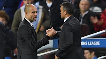 Pep Guardiola et Luis Enrique - 2015