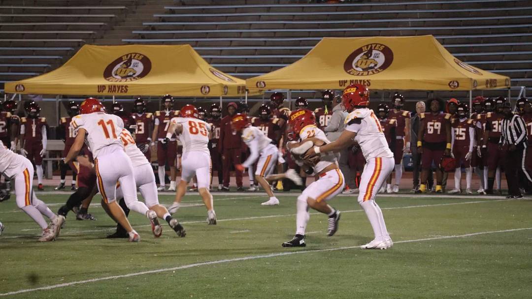 The Cardinal Hayes football team faced the Chaminade Flyers in a regular season game last season.