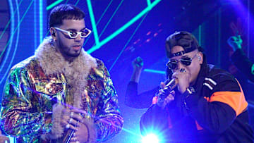 Anuel AA y Daddy Yankee en los premios Latin American Music Awards de 2019