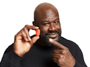 Shaquille O'Neal has a new line of candies, Shaq-a-licious XL Gummies, with his face on it.