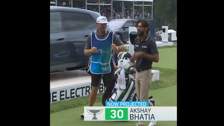 Akshay Bhatia picked a great time to hit the first ace of his PGA Tour career.