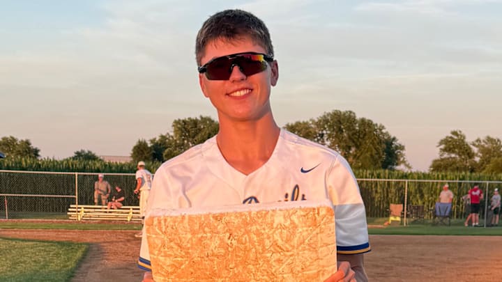 Trey Wight of Martendale-St. Marys broke the Iowa high school baseball single-season record for doubles Tuesday night. Trey Wight of Martendale-St. Marys broke the Iowa high school baseball single-season record for doubles Tuesday night.