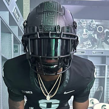 Michigan State commit Eliyjah Caldwell-Hardy on his Michigan State Spartans official visit