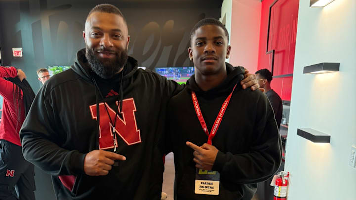 Nebraska target Isaiah Rogers on a visit to Nebraska