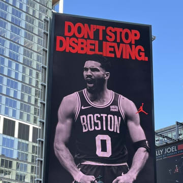 Jayson Tatum's Jordan Brand billboard.