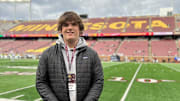 Oliver Miller on an unofficial visit with the Gophers before they played Penn State.