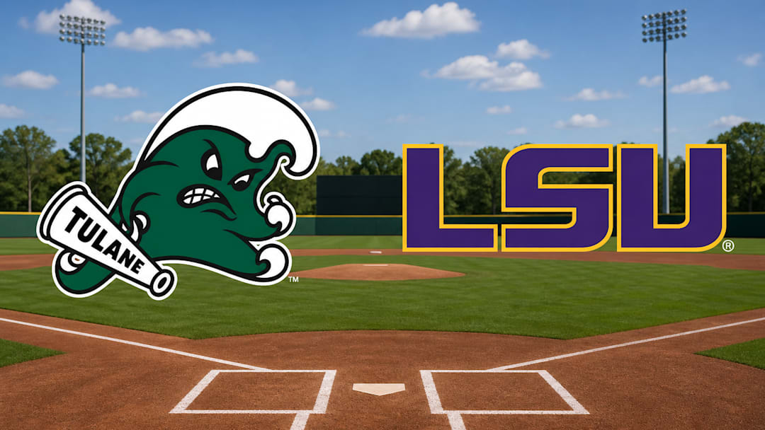 Tulane vs LSU Baseball Graphic