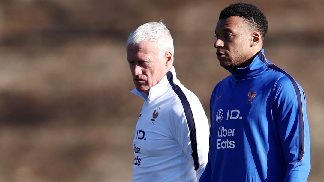 Didier Deschamps et Kylian Mbappé - équipe de France