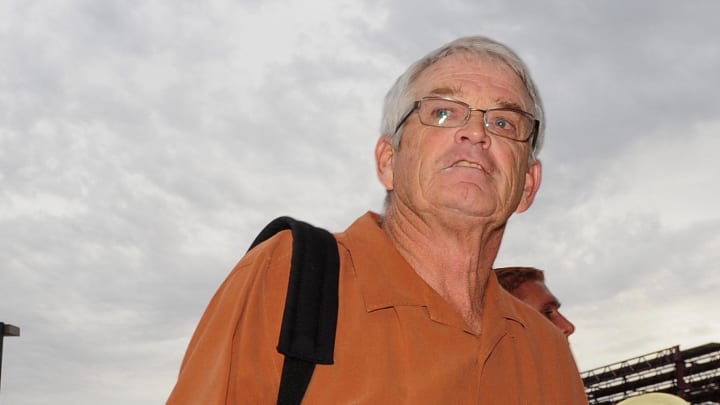 Oct. 1, 2011; Tempe, AZ, USA; Arizona State Sun Devils head coach Dennis Erickson  prior to the game against the Oregon State Beavers at Sun Devil Stadium.   Mandatory Credit: Matt Kartozian-USA TODAY Sports