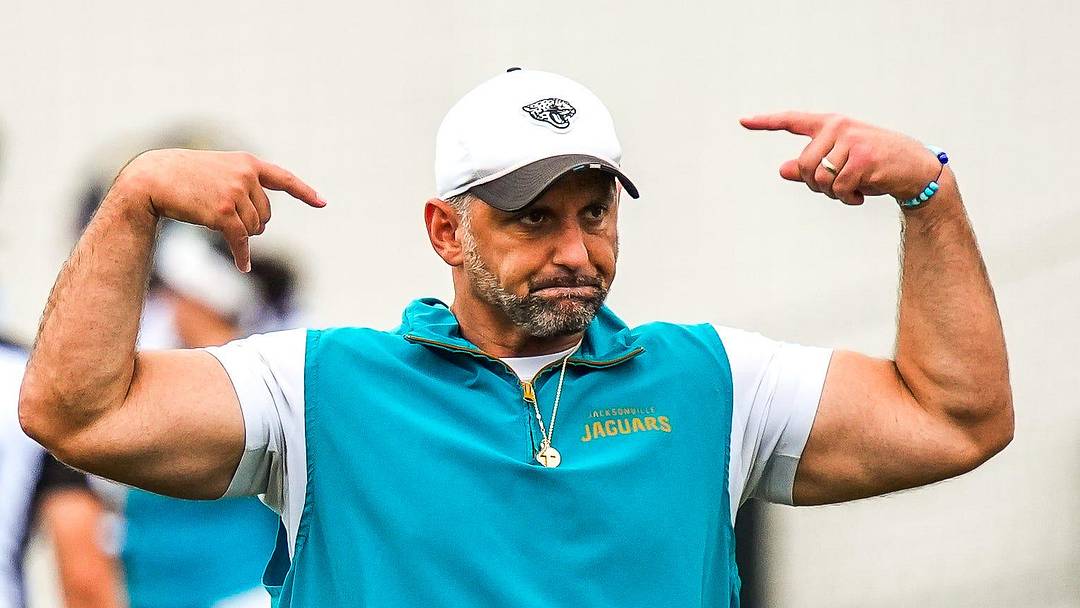 Jacksonville Jaguars defensive coordinator Anthony Campanile coaches during the second day of minicamp at the Miller Electric Center, Wednesday, June 10, 2026, in Jacksonville. [Doug Engle/Florida Times-Union]
