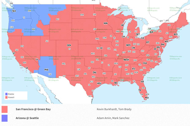 FOX Late Window Coverage Map Week 12
