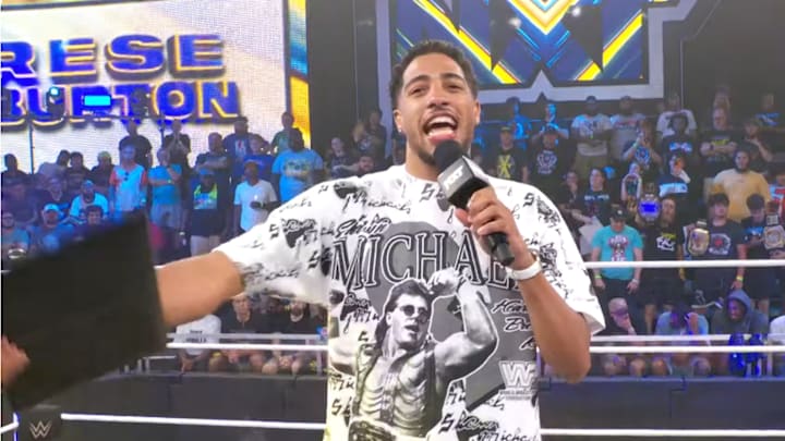 Indiana Pacers guard Tyrese Haliburton at WWE's NXT, live in Orlando, on Tuesday, September 17.