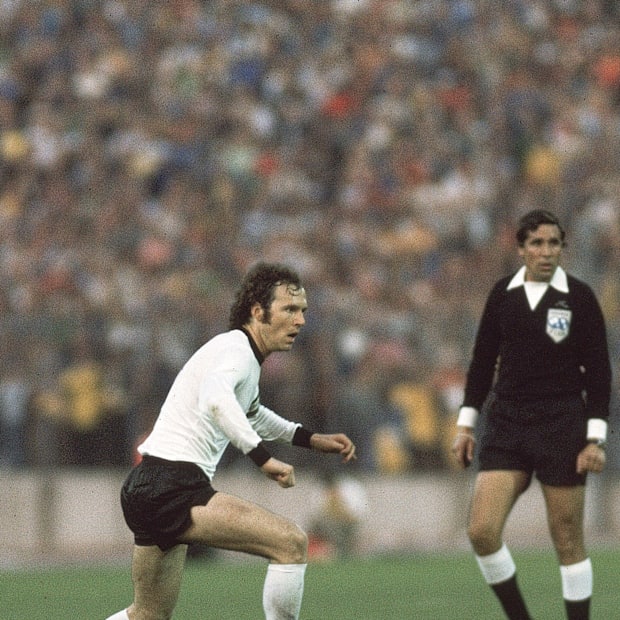 FIFA World Cup: West Germany’s Franz Beckenbauer in action