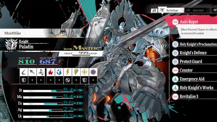 The Paladin Archetype from Metaphor: ReFantazio