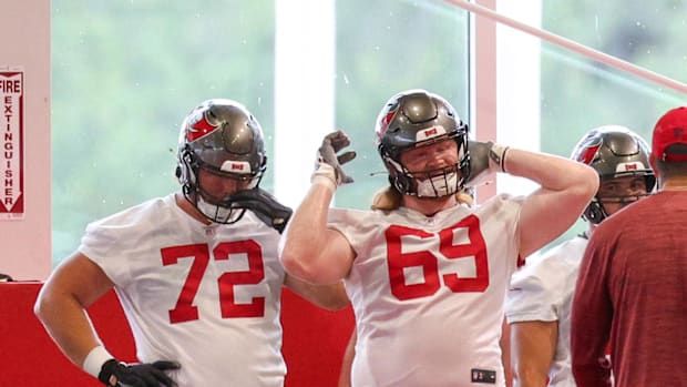 Tampa Bay Buccaneers guard Cody Mauch. 