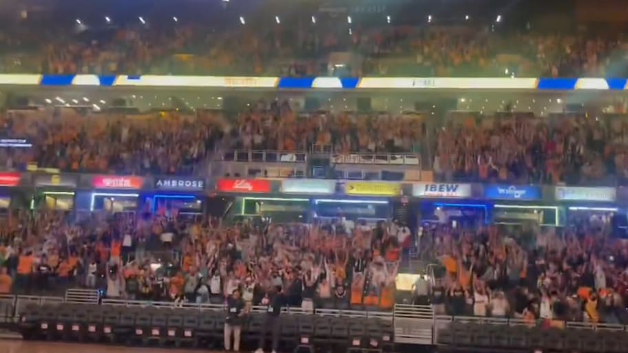 Pacers fans packed out Gainbridge Fieldhouse for Game 1 | @PacersJJ on X (formerly Twitter)