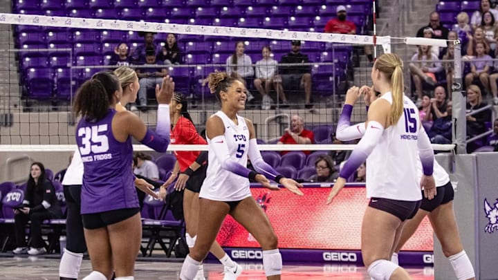 TCU Volleyball Outside Hitter Jalyn Gibson