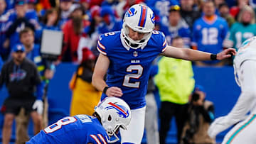 Tyler Bass is a top fantasy football streaming kicker option in Week 13.