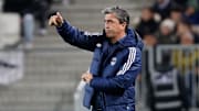 David Guion sur le banc des Girondins de bordeaux en Coupe de France face au Stade Rennais. 