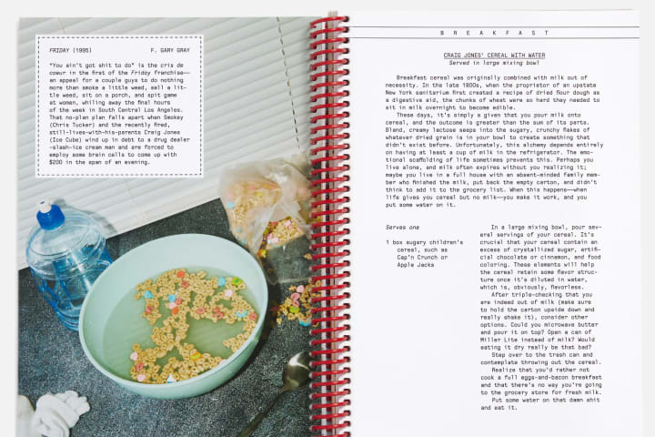 Recipe for cereal with water from 'Friday.'